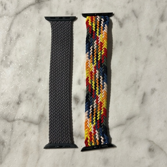 Bundle of Textured Solo Loop Apple Watch 38/40 Bands Sz XS - Picture 1 of 4